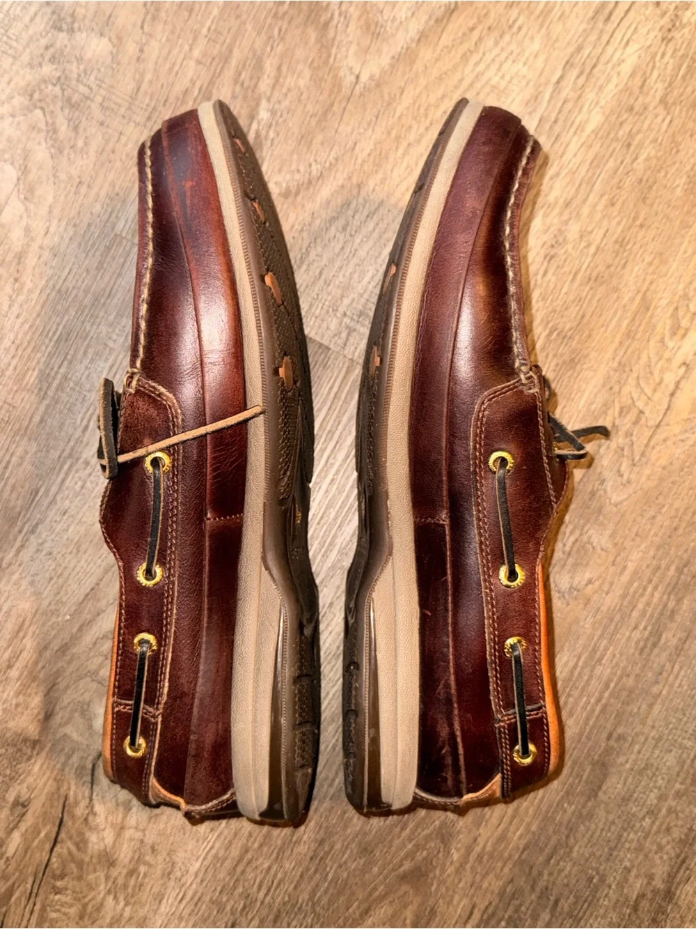 Sperry Gold Cup ASV 2-Eye Boat Shoes Men’s 11W Brown Leather Boat Shoes EUC